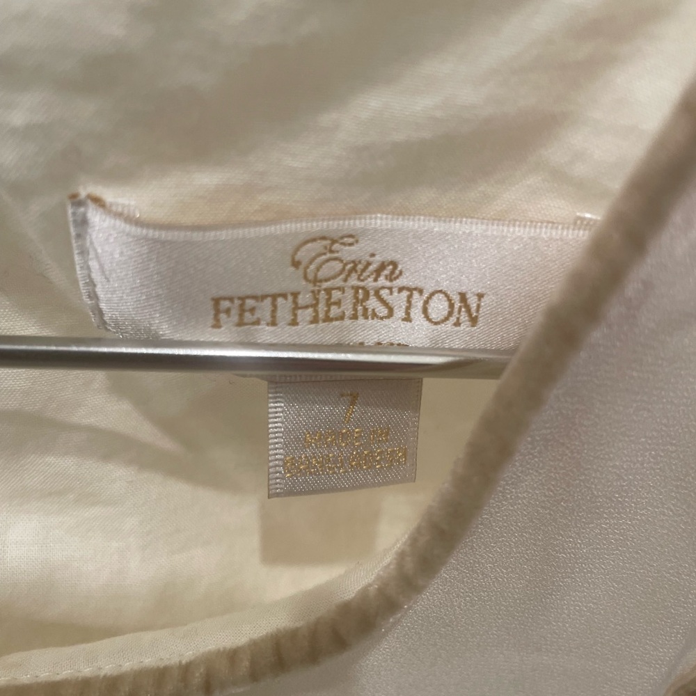 Cream Button-Front Dress - Picture 3 of 3